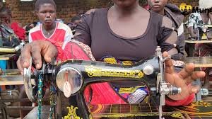 Tailoring students at work